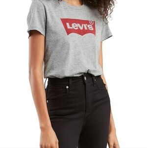 Levi's Heather Gray Tee with White Logo